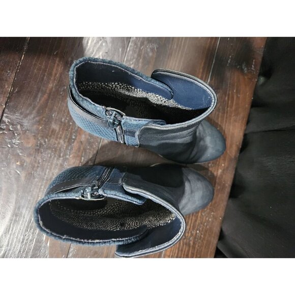 Seychelles Reunited Blue Leather Ankle Zip Booties/Sz. 6 - Picture 8 of 8